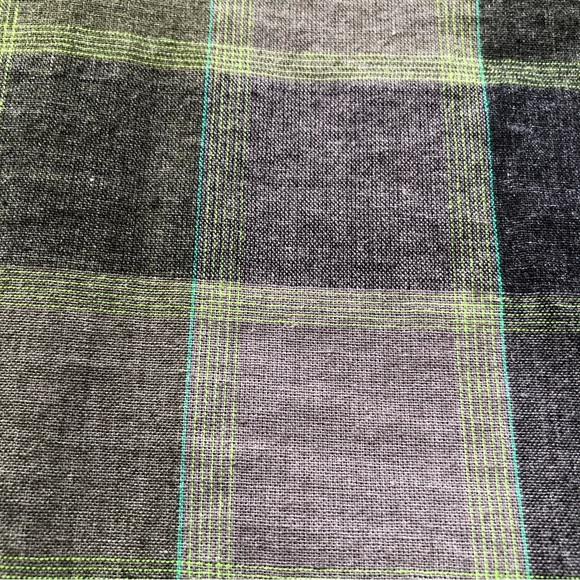 Diamond Jack Green/Gray Plaid Western Style Button-Up Shirt Women’s Size L Top - Picture 12 of 16